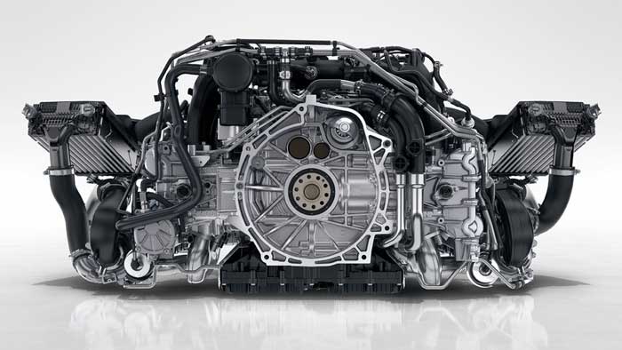 moteur bi-turbo porsche 911 991 phase 2 carrera s