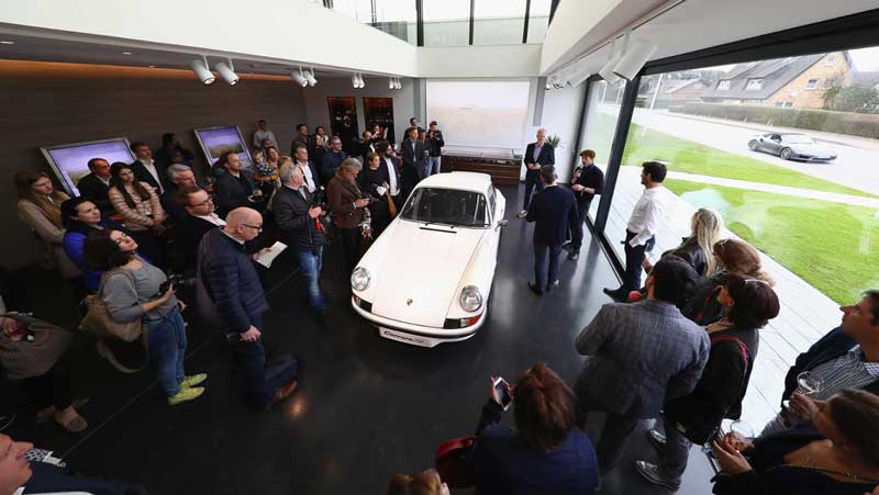section exposition showroom porche on sylt