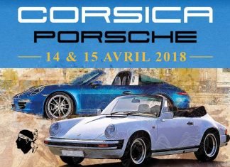 affiche club porsche corse corsica porsche 2018