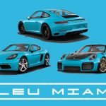 couleur peinture porsche bleu miami 911 carrera s targa gts gt2rs gt3 rs 718 boxster cayman gt4