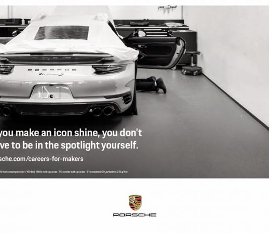 Campagne recrutement Porsche