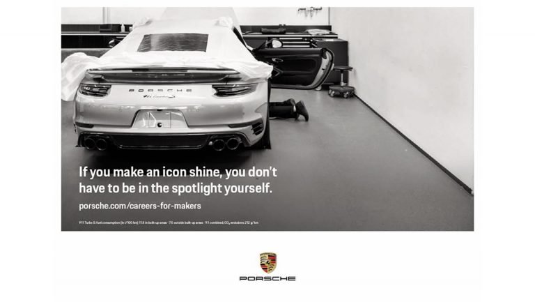 Campagne recrutement Porsche