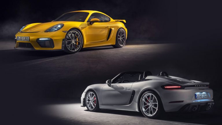 Les Porsche 718 Spyder et Cayman GT4 officialisés