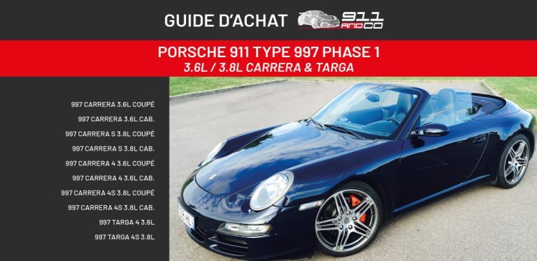 Guide d’achat : Porsche 911 Type 997 Phase 1 3.6L et 3.8L de 2005 à 2008